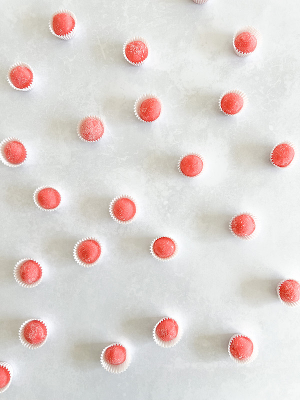 Brazilian Party Sweets: Strawberry Brigadeiros (Bicho de Pé)